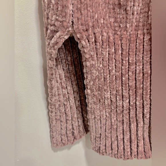 A New Day Light Pink Mauve Blush Chenille Cardigan Size XS - Picture 5 of 5